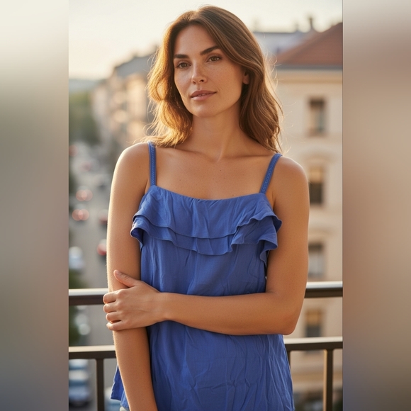 Skies Are Blue Tops - Skies Are Blue Vibrant Royal Top